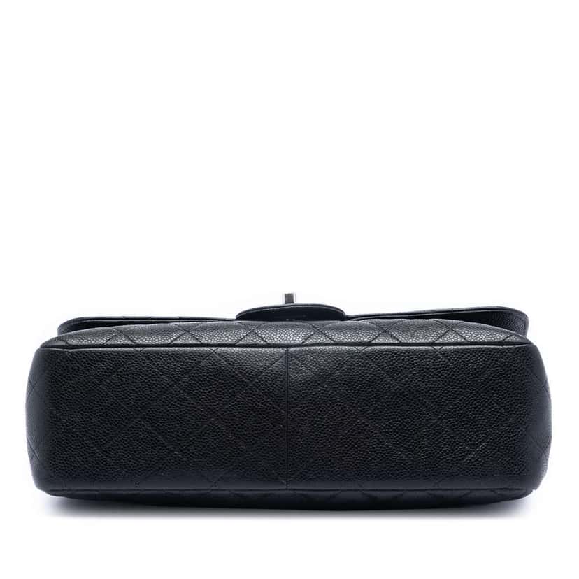 Chanel Jumbo Classic Caviar Double Flap Black Leather Very good condition - Inside View