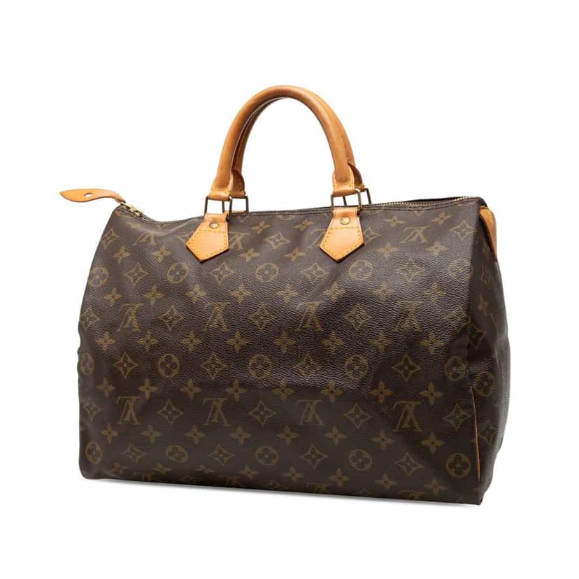 Louis Vuitton Monogram Speedy 35 Brown Good condition - Back View