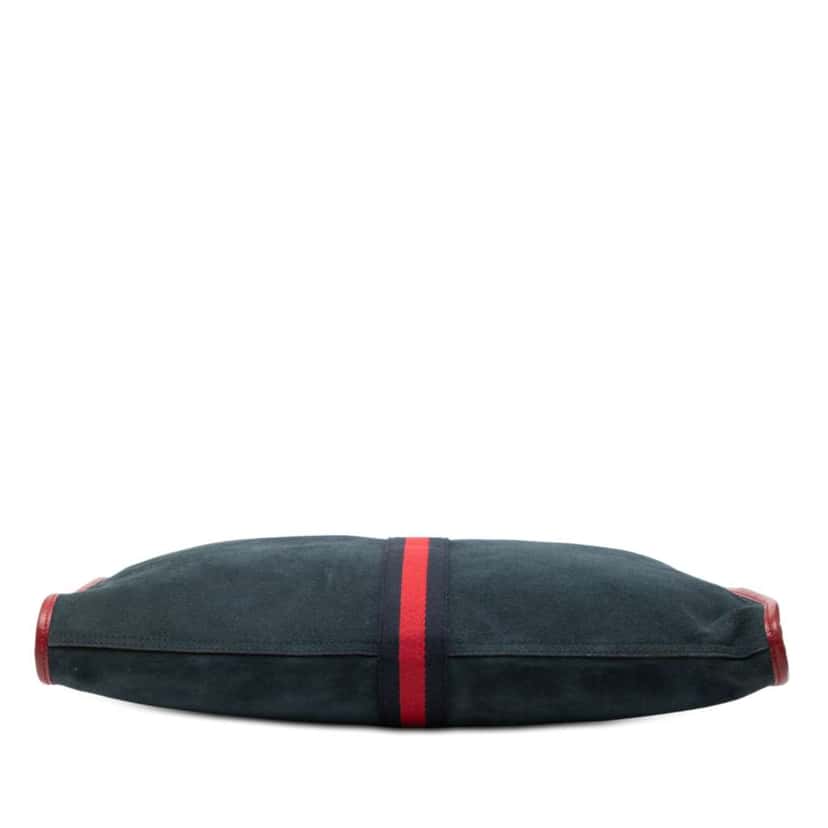 Gucci Large Web Suede Rajah Tote Blue Leather Very good condition - Inside View