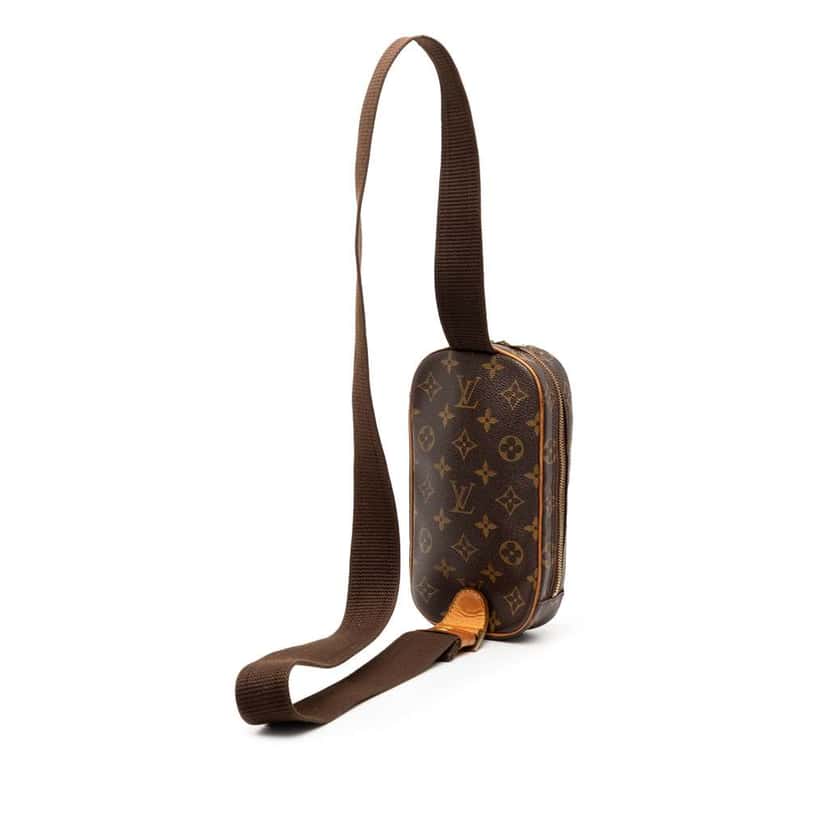 Louis Vuitton Monogram Pochette Gange Brown Good condition - Back View