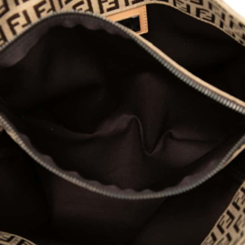 Fendi Zucchino Canvas Tote Brown Canvas Good condition - Model View