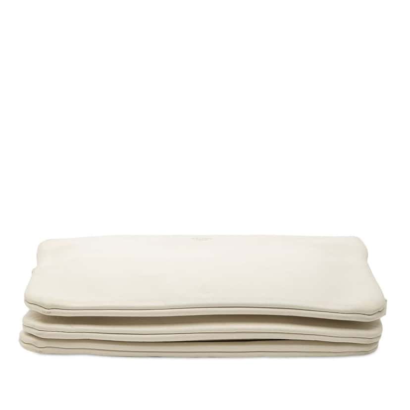 Celine Small Lambskin Trio Crossbody White Leather Good condition - Inside View