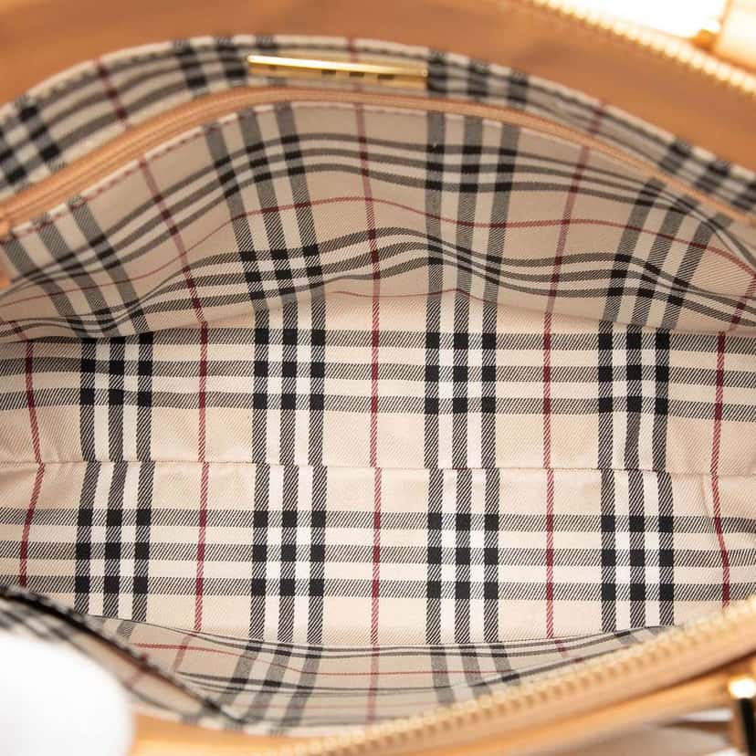 Burberry Leather Tote Brown Leather Very good condition - Model View