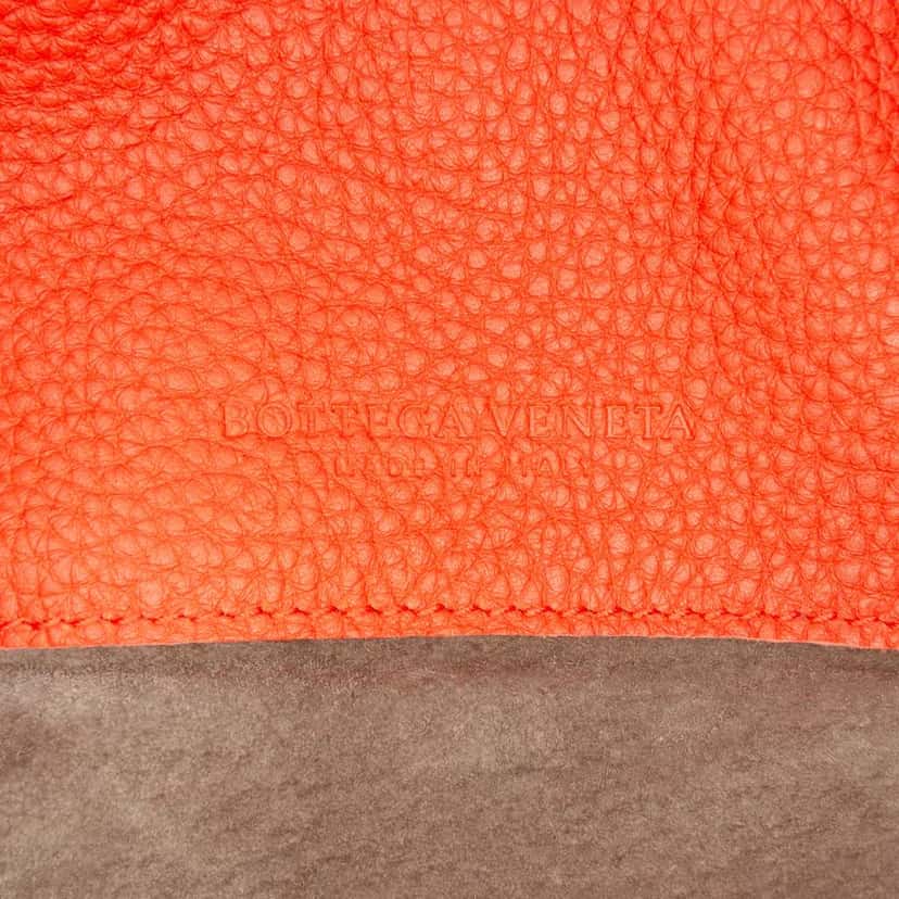 Bottega Veneta Intrecciato Trimmed Leather Hobo Red Leather Good condition - Box View