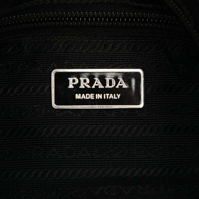 Prada Tessuto Zip Top Crossbody Black Very good condition - Box View