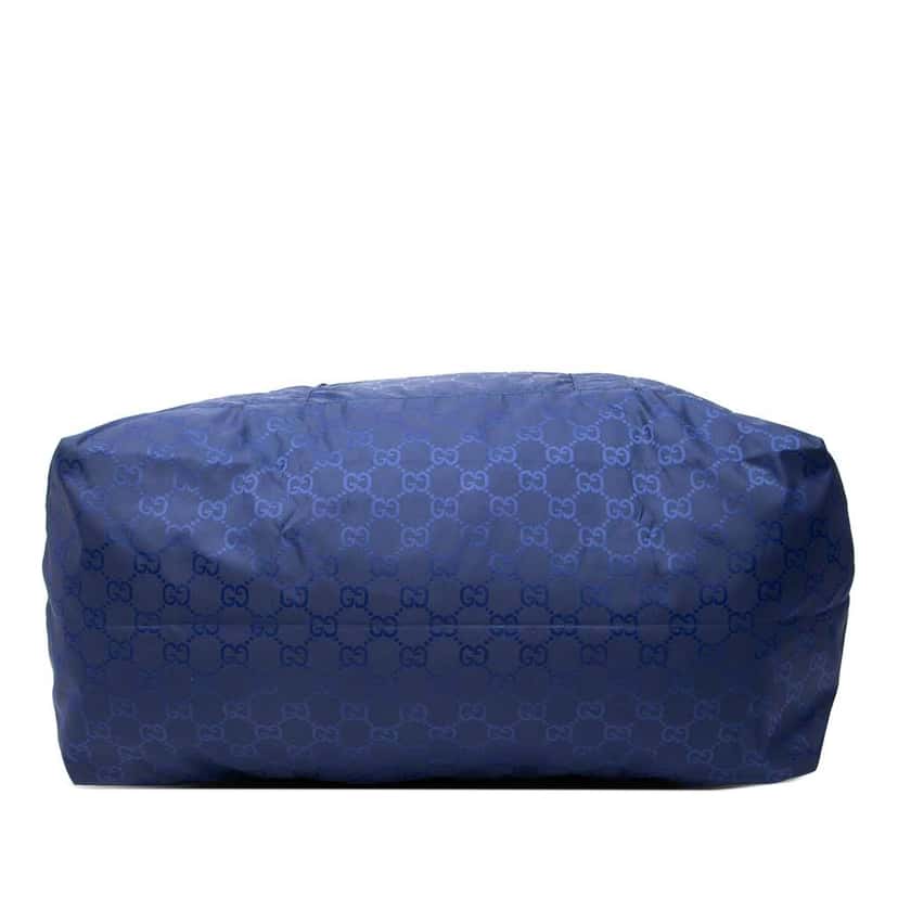 Gucci GG Nylon Teddy Bear Folding Tote Blue Very good condition - Inside View