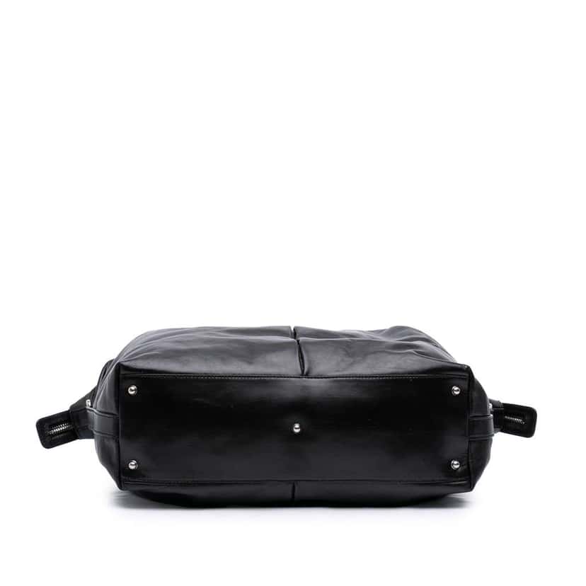 Gucci Leather Horsebit Duffle Bag Black Leather Good condition - Inside View