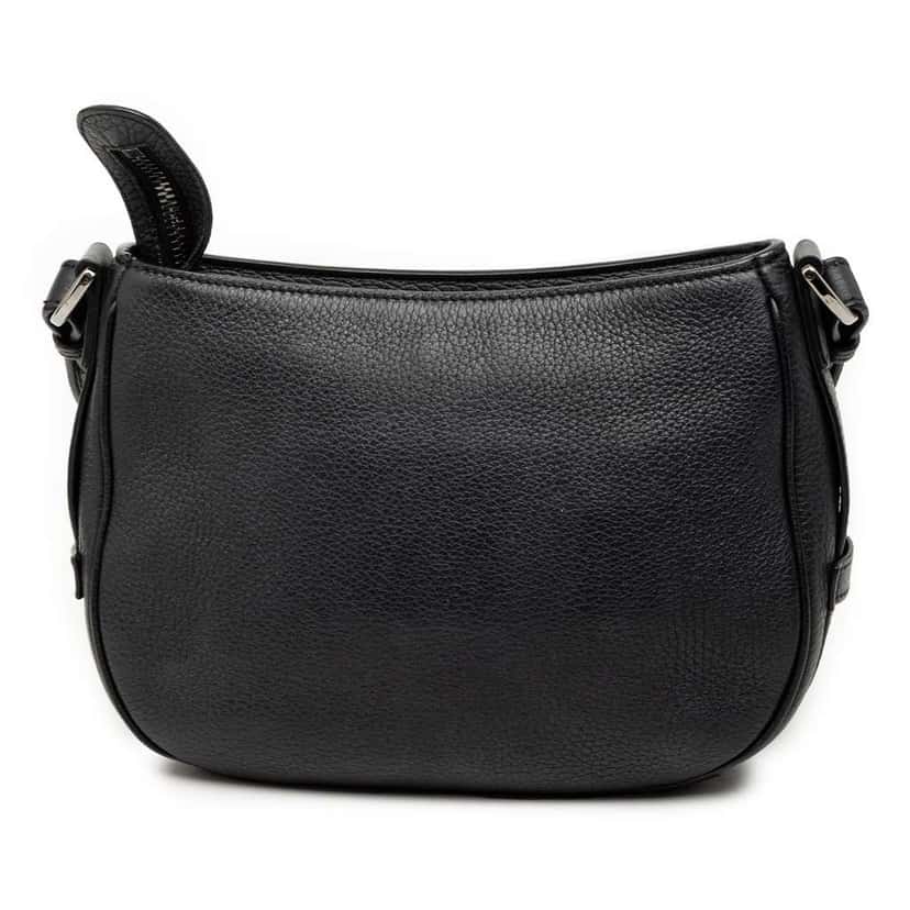 Dior Grained Calfskin Saddle Soft Bag Black Leather Very good condition - Back View