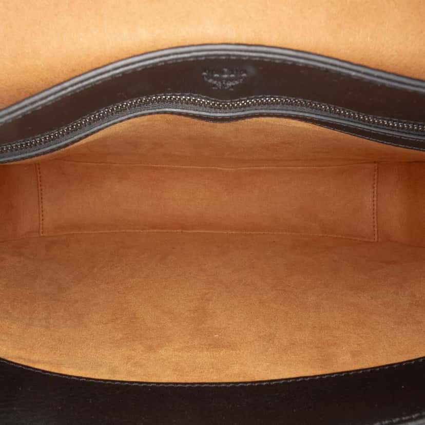 Mcm Visetos Coated Canvas Messenger Bag Brown Canvas Good condition - Model View