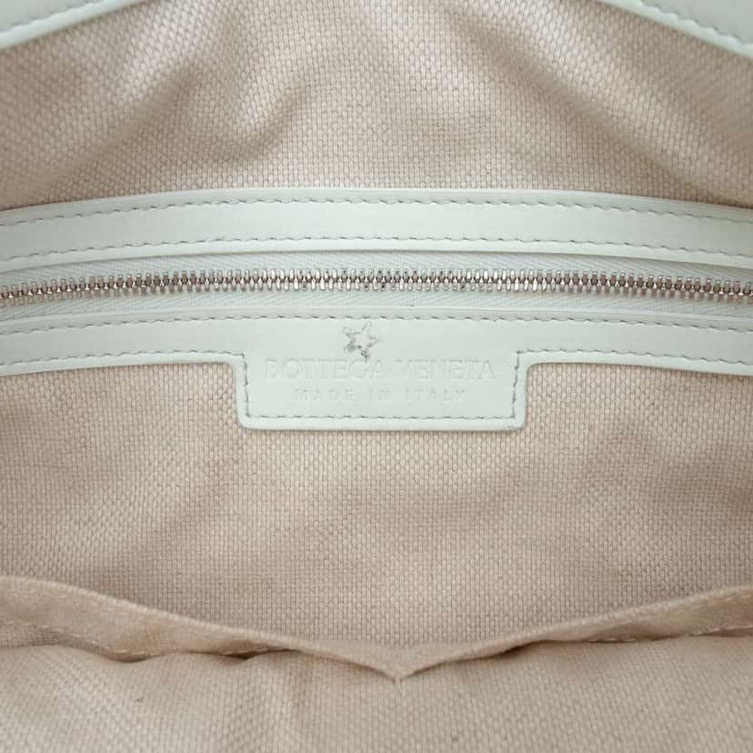 Bottega Veneta Nappa Intrecciato Check Avenue Tote White Leather Very good condition - Box View
