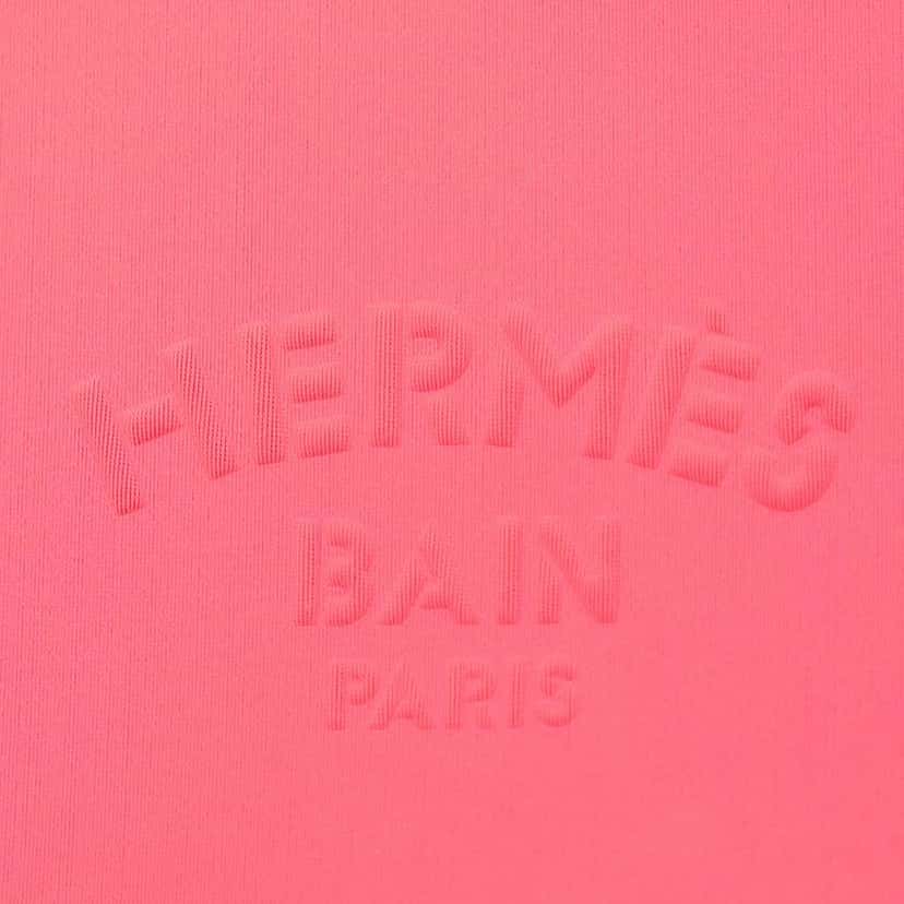 Hermès Medium Neoprene Neobain Case Pink Polyester Good condition - Box View