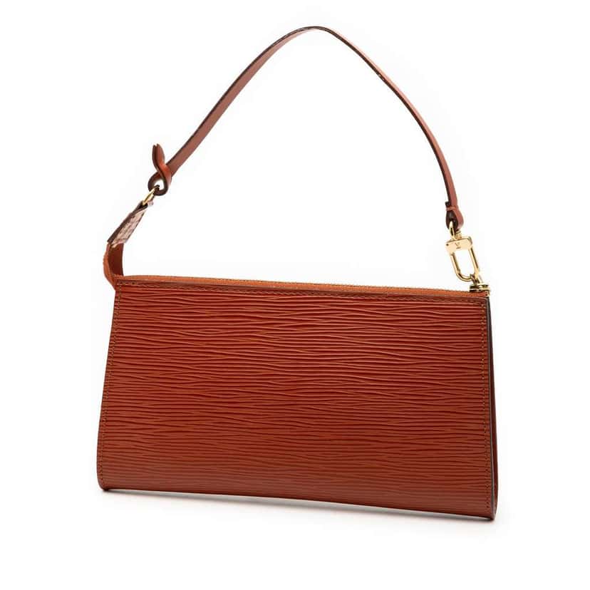 Louis Vuitton Epi Pochette Accessoires Brown Leather Good condition - Back View