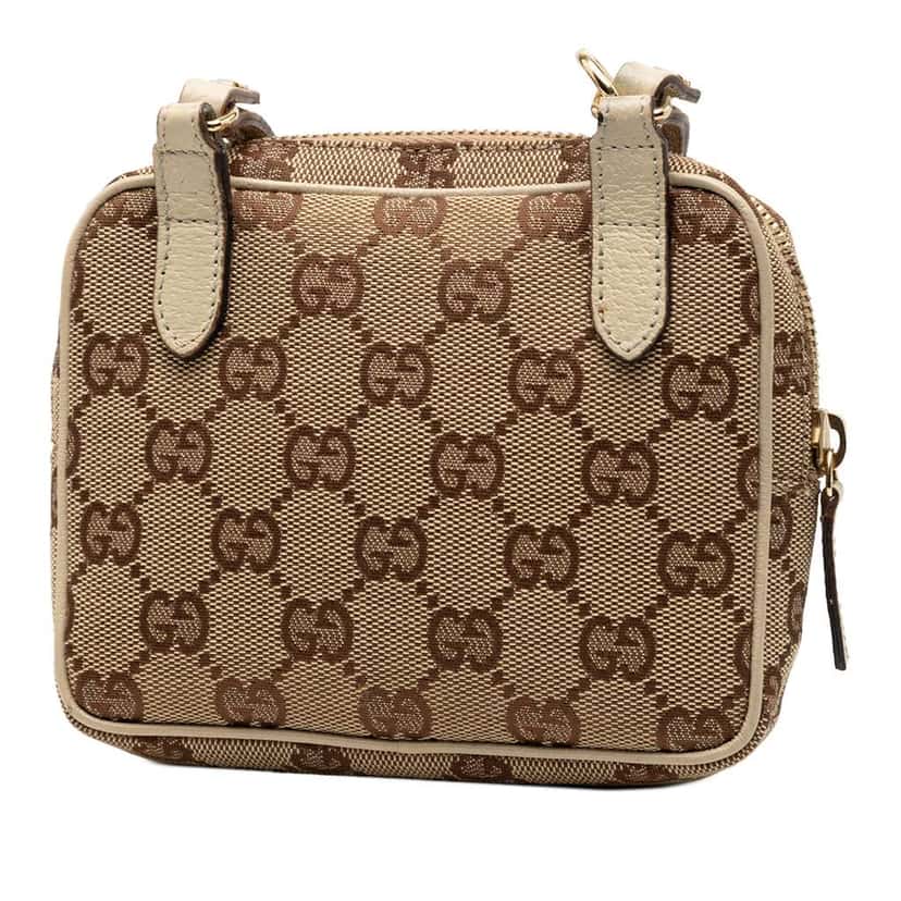 Gucci GG Canvas Crossbody Brown Canvas Good condition - Back View