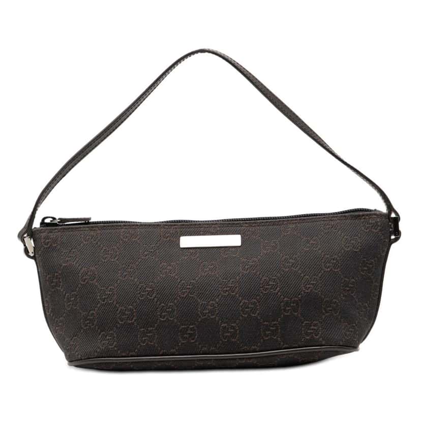 Gucci GG Denim Boat Brown Denim Good condition - Front View