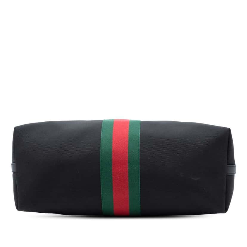 Gucci Techno Canvas Web Travel Bag Black Canvas Good condition - Inside View