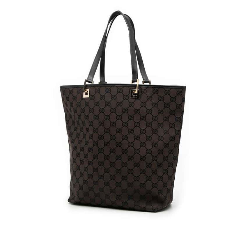 Gucci GG Canvas Tote Brown Canvas Good condition - Back View