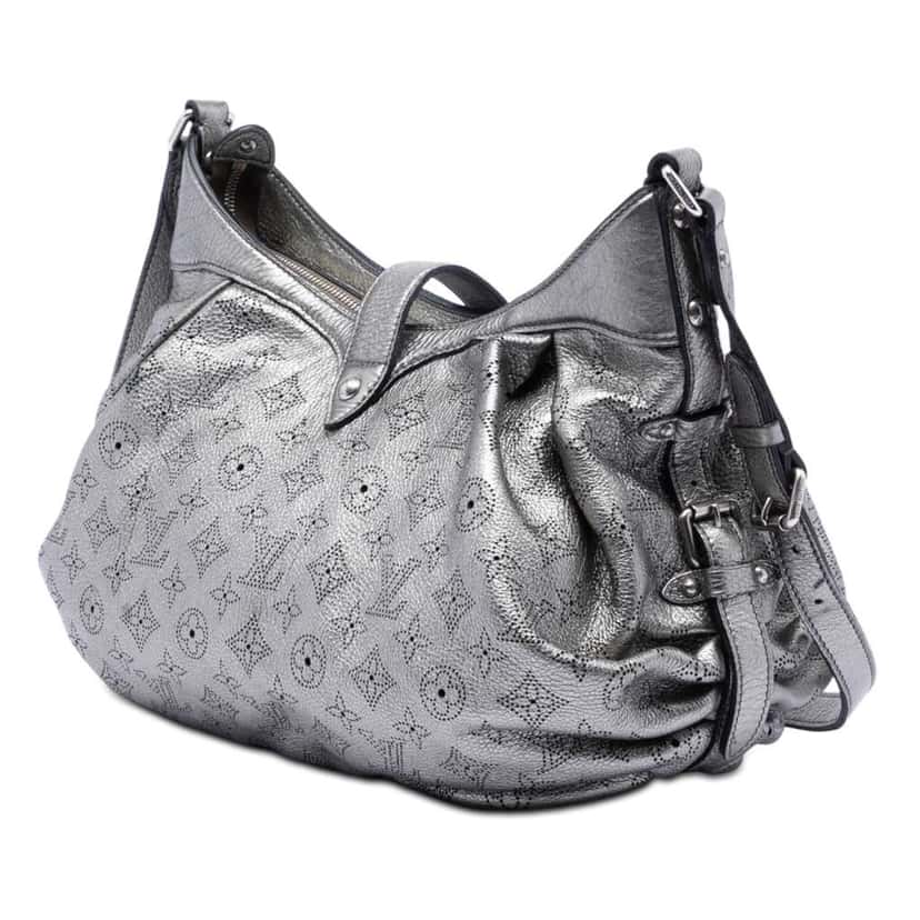 Louis Vuitton Monogram Mahina XS Silver Leather Good condition - Back View