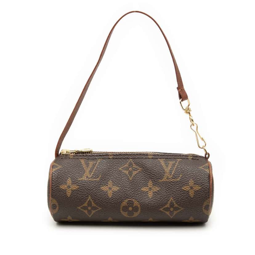 Louis Vuitton Monogram Papillon Pochette Brown Good condition - Front View