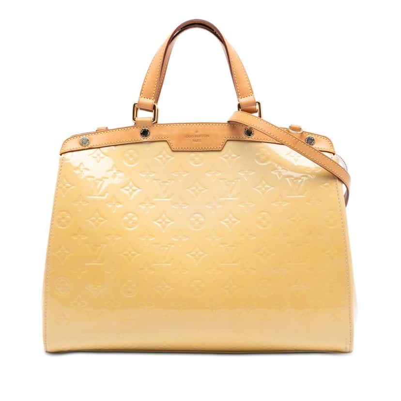Louis Vuitton Monogram Vernis Brea GM Brown Leather Very good condition - Front View