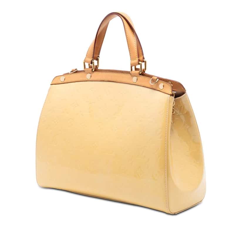 Louis Vuitton Monogram Vernis Brea GM Brown Leather Very good condition - Back View