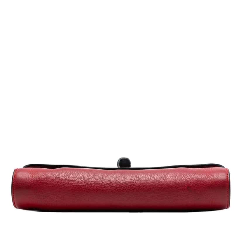 Gucci Leather Bamboo Daily Clutch Red Leather Good condition - Inside View
