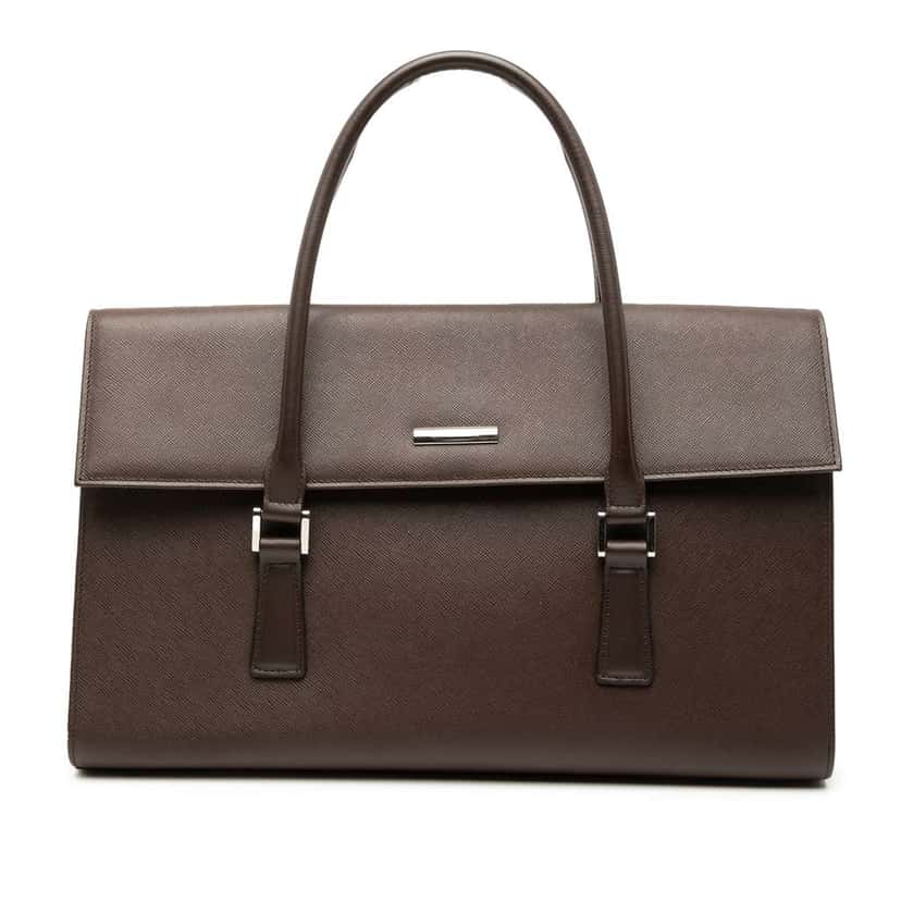 Burberry Leather Handbag Brown Leather Good condition - Front View