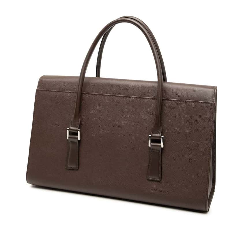 Burberry Leather Handbag Brown Leather Good condition - Back View