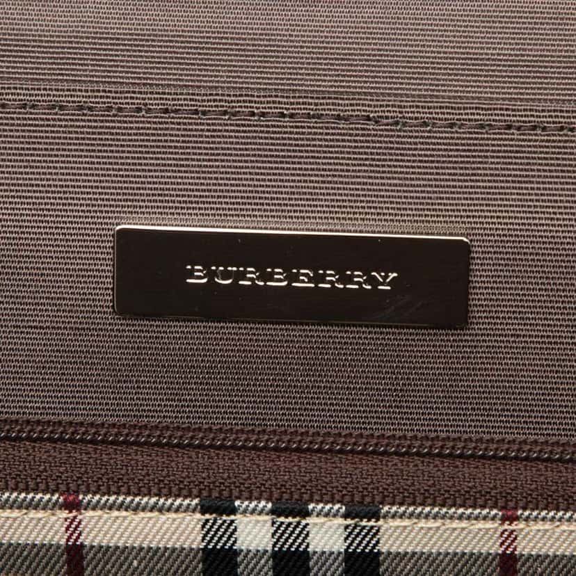 Burberry Leather Handbag Brown Leather Good condition - Box View
