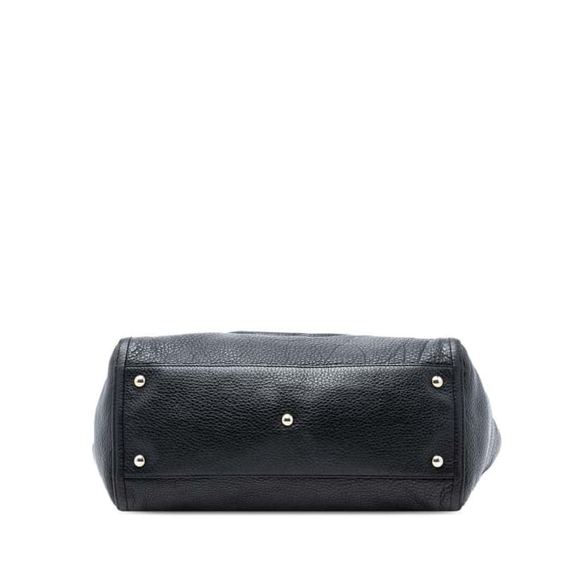 Gucci Medium Leather Soho Cellarius Tote Black Leather Good condition - Inside View