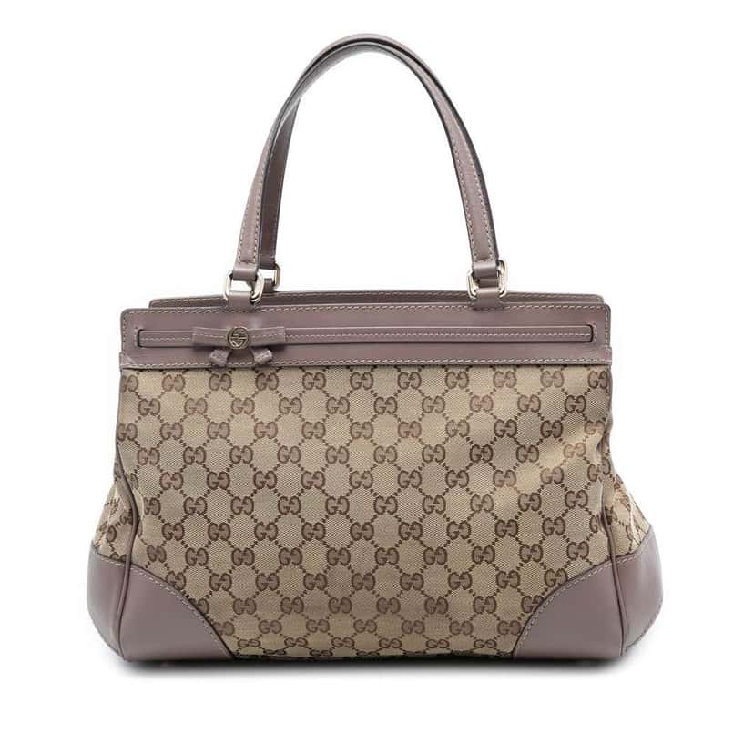 Gucci GG Canvas Mayfair Tote Brown Canvas Good condition - Front View