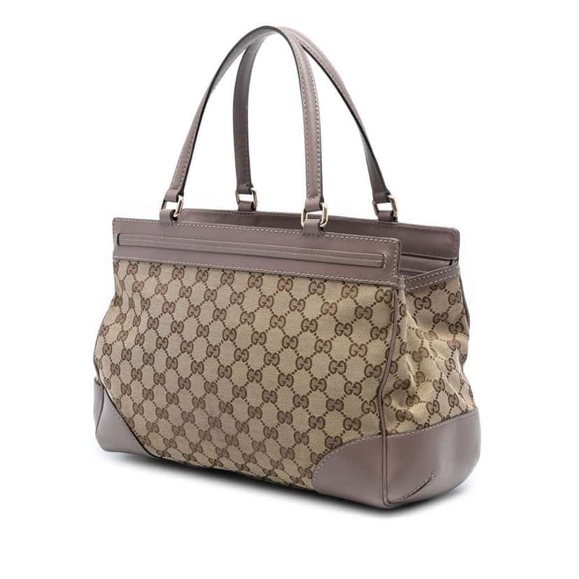 Gucci GG Canvas Mayfair Tote Brown Canvas Good condition - Back View