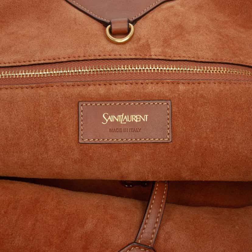 Saint Laurent Leather Y Tote Brown Leather Fair condition - Box View