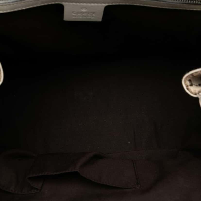 Gucci GG Canvas and Leather Dialux Queen Tote Brown Canvas Good condition - Model View