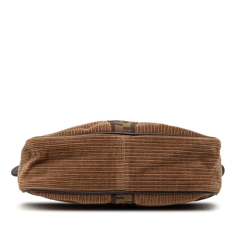 Fendi Zucca Zebra Print Canvas Handbag Brown Canvas Good condition - Inside View