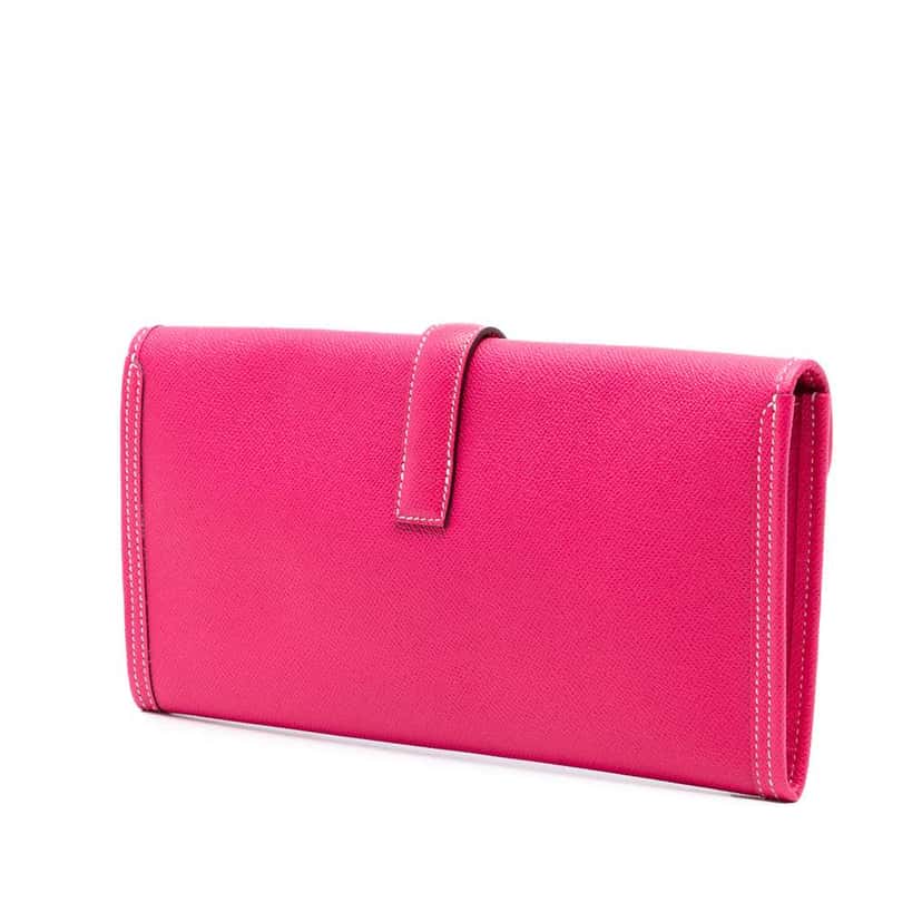 Hermès Swift Jige Elan 29 Pink Leather Good condition - Back View