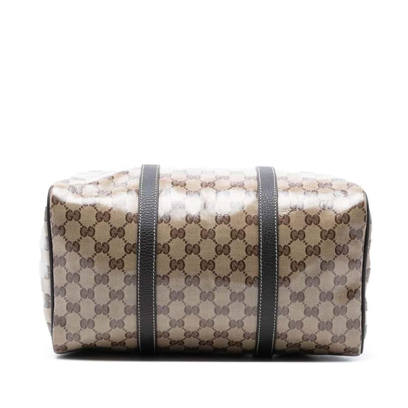 Gucci Medium GG Crystal Joy Boston Bag Brown Canvas Very good condition - Inside View
