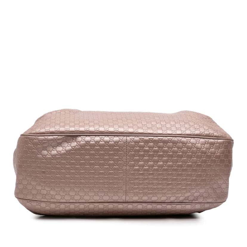 Gucci Metallic Guccissima Sukey Tote Pink Leather Good condition - Inside View