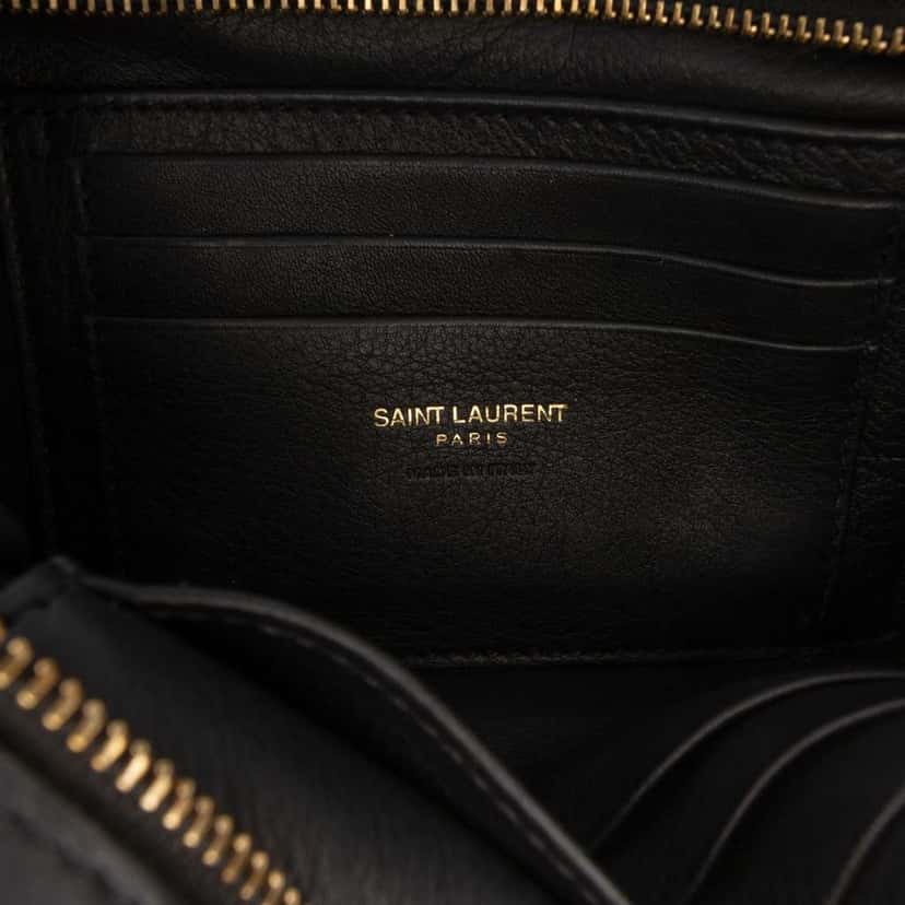 Saint Laurent Toy Leather Monogram Cabas Black Leather Very good condition - Box View