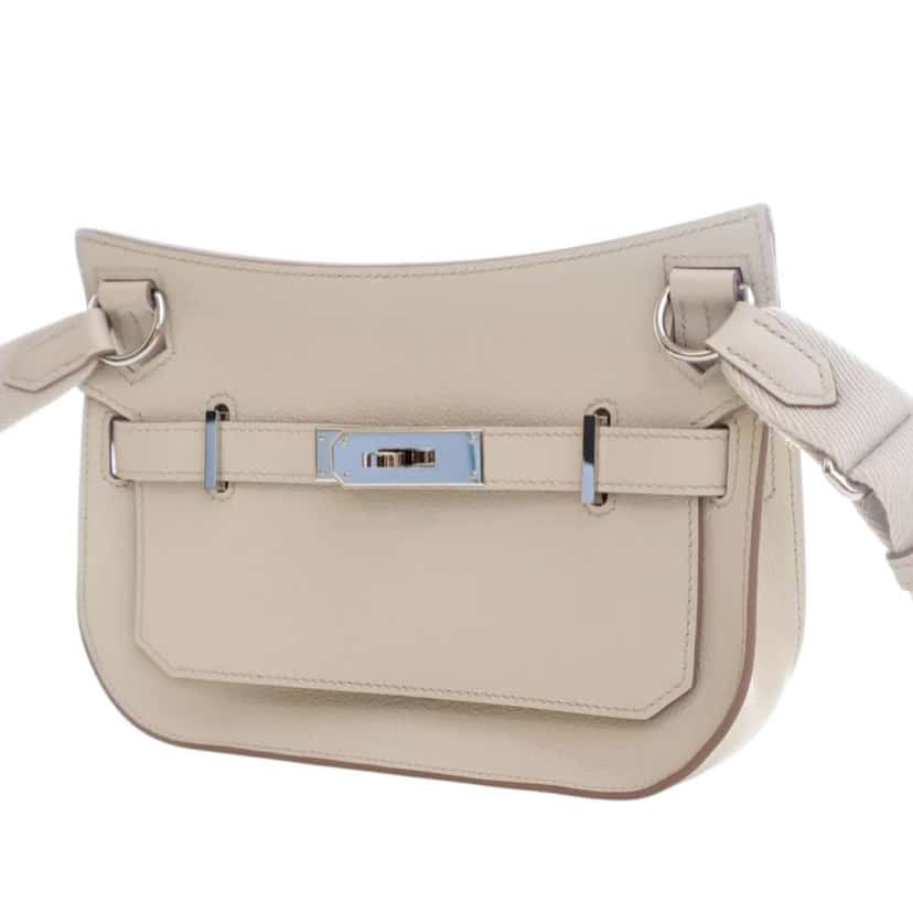 Hermès Mini Evercolor Jypsiere White Leather Very good condition - Inside View