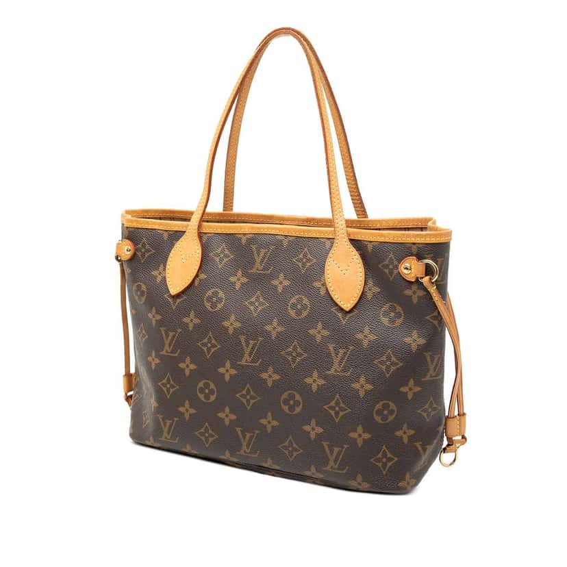 Louis Vuitton Monogram Neverfull PM Brown Good condition - Back View