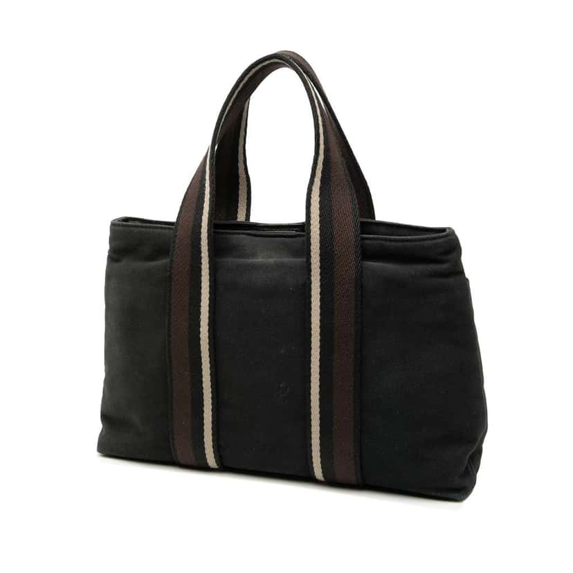 Hermès Canvas Sac Troca Horizontal PM Black Canvas Good condition - Back View