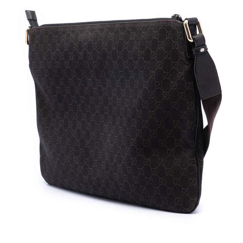 Gucci GG Denim Crossbody Brown Denim Very good condition - Back View
