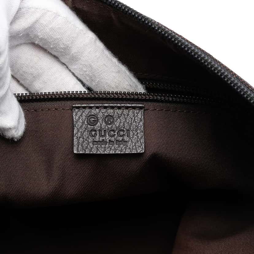 Gucci GG Denim Crossbody Brown Denim Very good condition - Box View