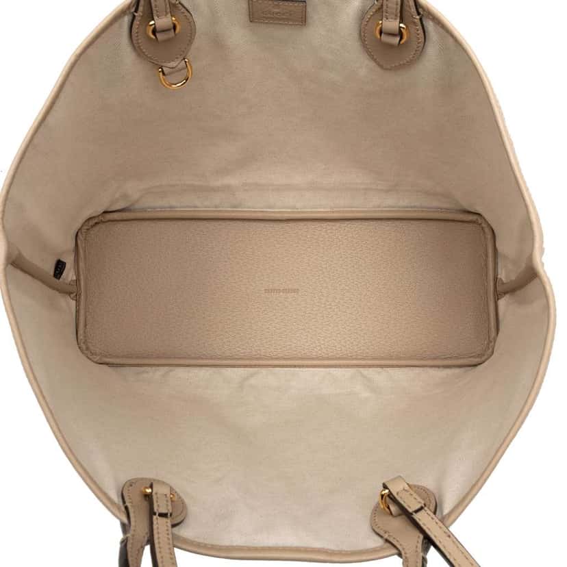 Gucci Medium GG Supreme Ophidia Tote Brown Canvas Good condition - Model View