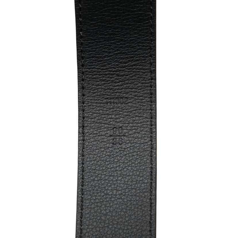 Louis Vuitton Leather LV Initiales Belt Black Leather Good condition - Box View