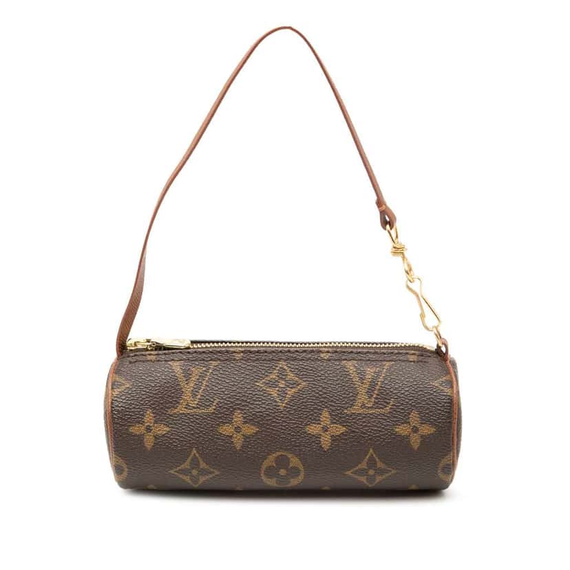 Louis Vuitton Monogram Papillon Pochette Brown Good condition - Front View