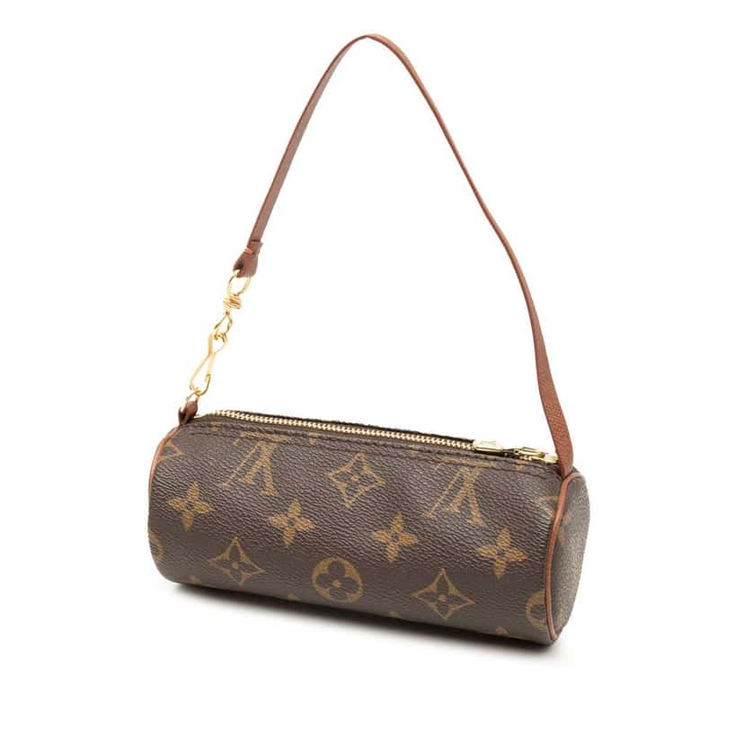 Louis Vuitton Monogram Papillon Pochette Brown Good condition - Back View