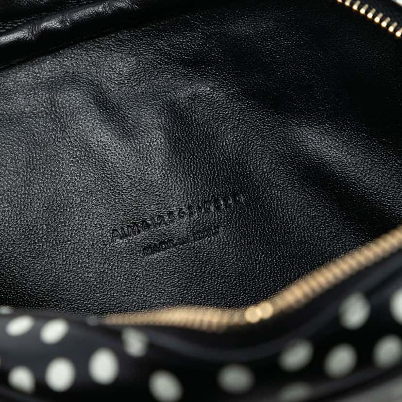 Saint Laurent Mini Calfskin Monogram Polka Dot Lou Camera Bag Black Leather Good condition - Box View