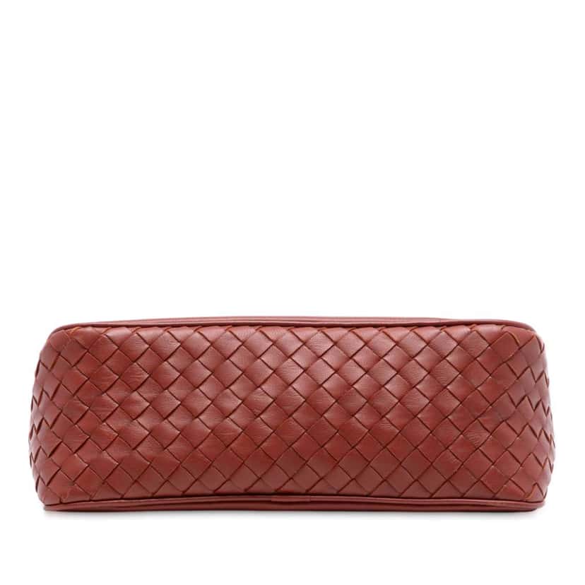 Bottega Veneta Nappa Intrecciato Pouch Brown Leather Very good condition - Inside View