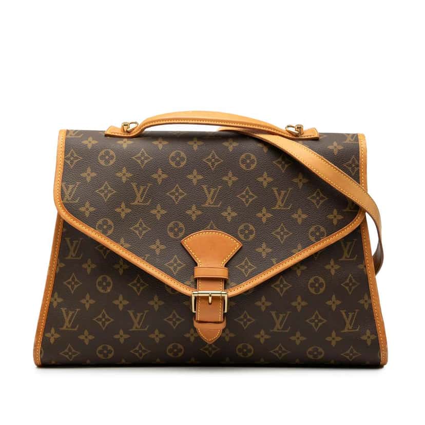 Louis Vuitton Monogram Beverly Briefcase MM Brown Fair condition - Front View